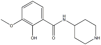 2-hydroxy-3-methoxy-N-piperidin-4-ylbenzamide Structure
