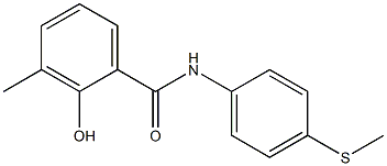 2-hydroxy-3-methyl-N-[4-(methylsulfanyl)phenyl]benzamide 구조식 이미지