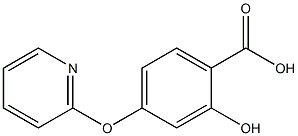 2-hydroxy-4-(pyridin-2-yloxy)benzoic acid 구조식 이미지