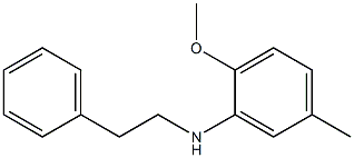 2-methoxy-5-methyl-N-(2-phenylethyl)aniline Structure