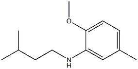 2-methoxy-5-methyl-N-(3-methylbutyl)aniline 구조식 이미지