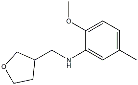 2-methoxy-5-methyl-N-(oxolan-3-ylmethyl)aniline 구조식 이미지