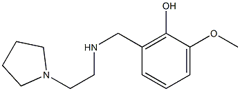 2-methoxy-6-({[2-(pyrrolidin-1-yl)ethyl]amino}methyl)phenol 구조식 이미지