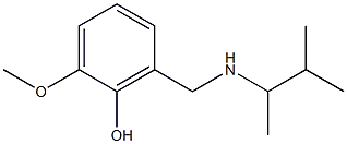 2-methoxy-6-{[(3-methylbutan-2-yl)amino]methyl}phenol Structure