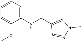 2-methoxy-N-[(1-methyl-1H-pyrazol-4-yl)methyl]aniline 구조식 이미지