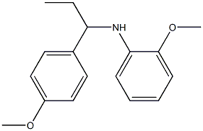 2-methoxy-N-[1-(4-methoxyphenyl)propyl]aniline Structure