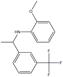 2-methoxy-N-{1-[3-(trifluoromethyl)phenyl]ethyl}aniline 구조식 이미지