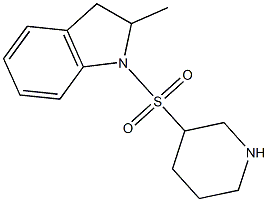 2-methyl-1-(piperidin-3-ylsulfonyl)indoline 구조식 이미지