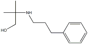 2-methyl-2-[(3-phenylpropyl)amino]propan-1-ol 구조식 이미지