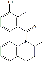 2-methyl-3-[(2-methyl-1,2,3,4-tetrahydroquinolin-1-yl)carbonyl]aniline Structure