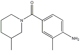 2-methyl-4-[(3-methylpiperidin-1-yl)carbonyl]aniline Structure