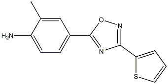 2-methyl-4-[3-(thiophen-2-yl)-1,2,4-oxadiazol-5-yl]aniline Structure