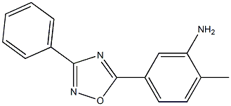 2-methyl-5-(3-phenyl-1,2,4-oxadiazol-5-yl)aniline 구조식 이미지