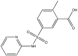 2-methyl-5-(pyridin-2-ylsulfamoyl)benzoic acid Structure