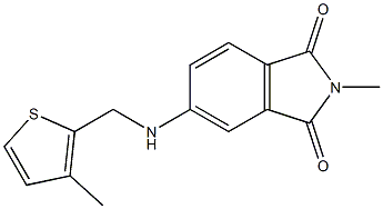 2-methyl-5-{[(3-methylthiophen-2-yl)methyl]amino}-2,3-dihydro-1H-isoindole-1,3-dione Structure