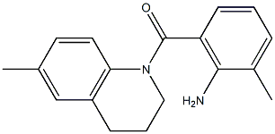 2-methyl-6-[(6-methyl-3,4-dihydroquinolin-1(2H)-yl)carbonyl]aniline Structure