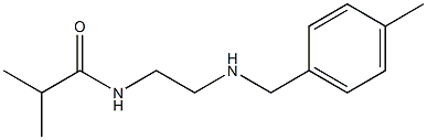 2-methyl-N-(2-{[(4-methylphenyl)methyl]amino}ethyl)propanamide 구조식 이미지