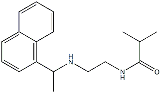 2-methyl-N-(2-{[1-(naphthalen-1-yl)ethyl]amino}ethyl)propanamide Structure