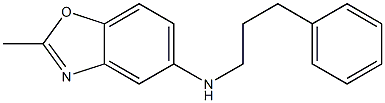 2-methyl-N-(3-phenylpropyl)-1,3-benzoxazol-5-amine 구조식 이미지