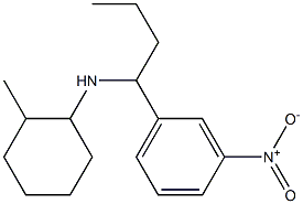 2-methyl-N-[1-(3-nitrophenyl)butyl]cyclohexan-1-amine Structure