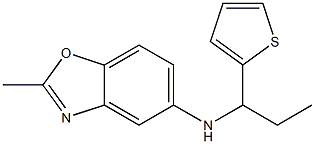 2-methyl-N-[1-(thiophen-2-yl)propyl]-1,3-benzoxazol-5-amine Structure