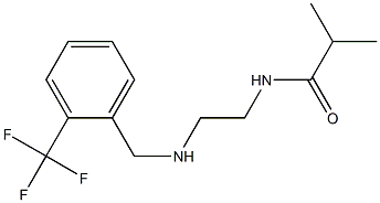 2-methyl-N-[2-({[2-(trifluoromethyl)phenyl]methyl}amino)ethyl]propanamide Structure