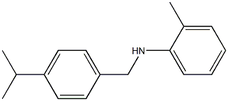 2-methyl-N-{[4-(propan-2-yl)phenyl]methyl}aniline 구조식 이미지