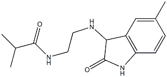 2-methyl-N-{2-[(5-methyl-2-oxo-2,3-dihydro-1H-indol-3-yl)amino]ethyl}propanamide Structure