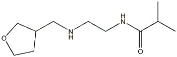 2-methyl-N-{2-[(oxolan-3-ylmethyl)amino]ethyl}propanamide 구조식 이미지