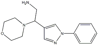 2-morpholin-4-yl-2-(1-phenyl-1H-pyrazol-4-yl)ethanamine Structure