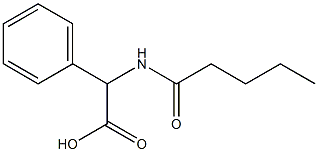 2-pentanamido-2-phenylacetic acid 구조식 이미지