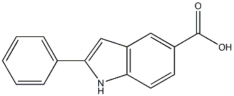 2-phenyl-1H-indole-5-carboxylic acid Structure