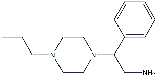 2-phenyl-2-(4-propylpiperazin-1-yl)ethan-1-amine 구조식 이미지