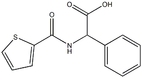 2-phenyl-2-(thiophen-2-ylformamido)acetic acid Structure