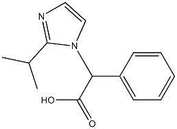 2-phenyl-2-[2-(propan-2-yl)-1H-imidazol-1-yl]acetic acid Structure