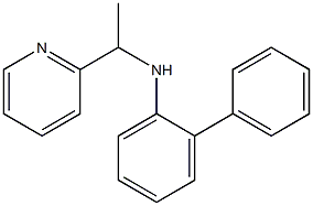 2-phenyl-N-[1-(pyridin-2-yl)ethyl]aniline Structure