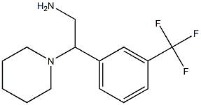 2-piperidin-1-yl-2-[3-(trifluoromethyl)phenyl]ethanamine Structure