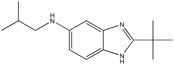 2-tert-butyl-N-(2-methylpropyl)-1H-1,3-benzodiazol-5-amine 구조식 이미지