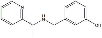 3-({[1-(pyridin-2-yl)ethyl]amino}methyl)phenol 구조식 이미지
