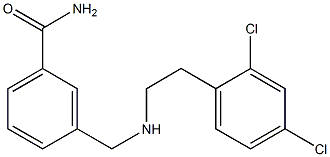 3-({[2-(2,4-dichlorophenyl)ethyl]amino}methyl)benzamide 구조식 이미지