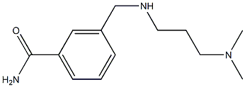 3-({[3-(dimethylamino)propyl]amino}methyl)benzamide 구조식 이미지