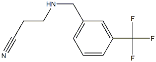 3-({[3-(trifluoromethyl)phenyl]methyl}amino)propanenitrile Structure