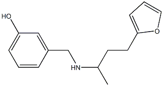 3-({[4-(furan-2-yl)butan-2-yl]amino}methyl)phenol Structure