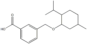 3-({[5-methyl-2-(propan-2-yl)cyclohexyl]oxy}methyl)benzoic acid Structure