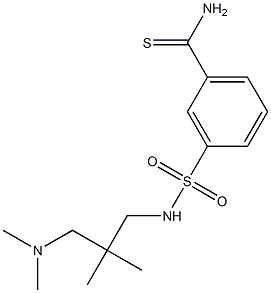 3-({2-[(dimethylamino)methyl]-2-methylpropyl}sulfamoyl)benzene-1-carbothioamide Structure