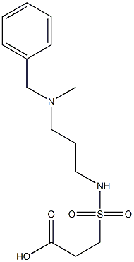 3-({3-[benzyl(methyl)amino]propyl}sulfamoyl)propanoic acid Structure