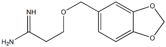 3-(1,3-benzodioxol-5-ylmethoxy)propanimidamide 구조식 이미지