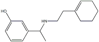 3-(1-{[2-(cyclohex-1-en-1-yl)ethyl]amino}ethyl)phenol Structure