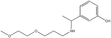 3-(1-{[3-(2-methoxyethoxy)propyl]amino}ethyl)phenol Structure