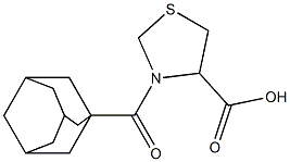 3-(1-adamantylcarbonyl)-1,3-thiazolidine-4-carboxylic acid 구조식 이미지